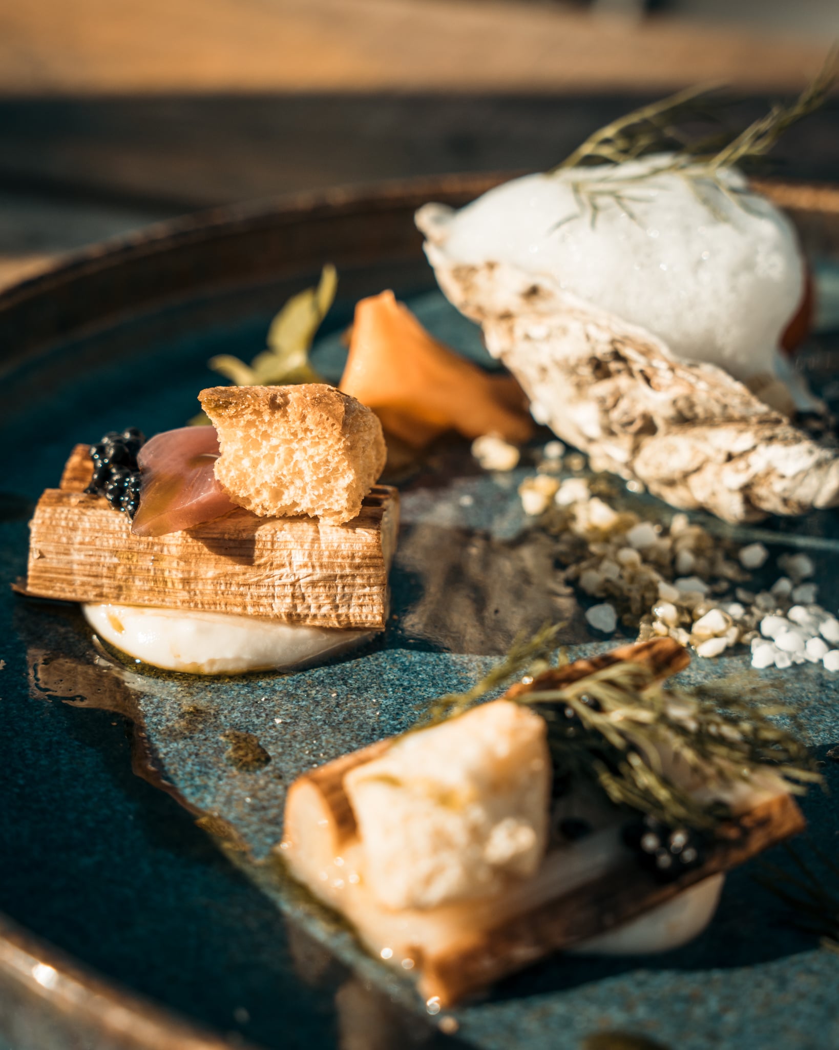 Entrée raffinée aux produits locaux